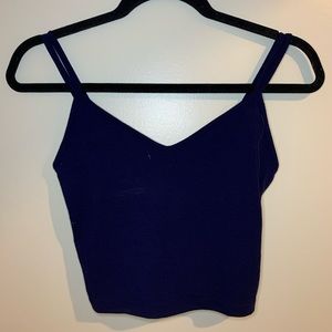 Double strap v neck tank top